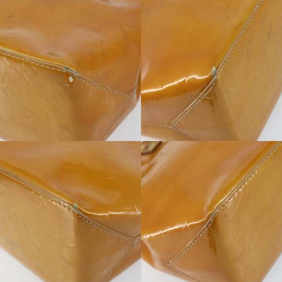 LOUIS VUITTON Monogram Vernis Reade PM Hand Bag Beige M91334 - Picture 10 of 12